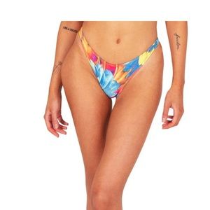 Melissa Simone Oreya High Cut Bikini Bottom- Multi